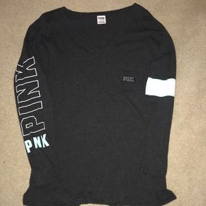 VICTORIA SECRET PINK LONG SLEEVE V-NECK